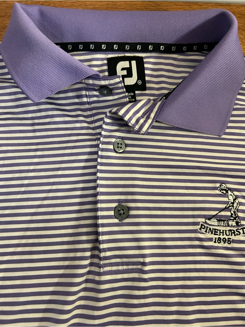 FootJoy Striped Golf Polo Pinehurst